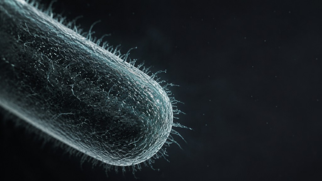 Micro-organisme observé au microscope, illustrant la bioremédiation